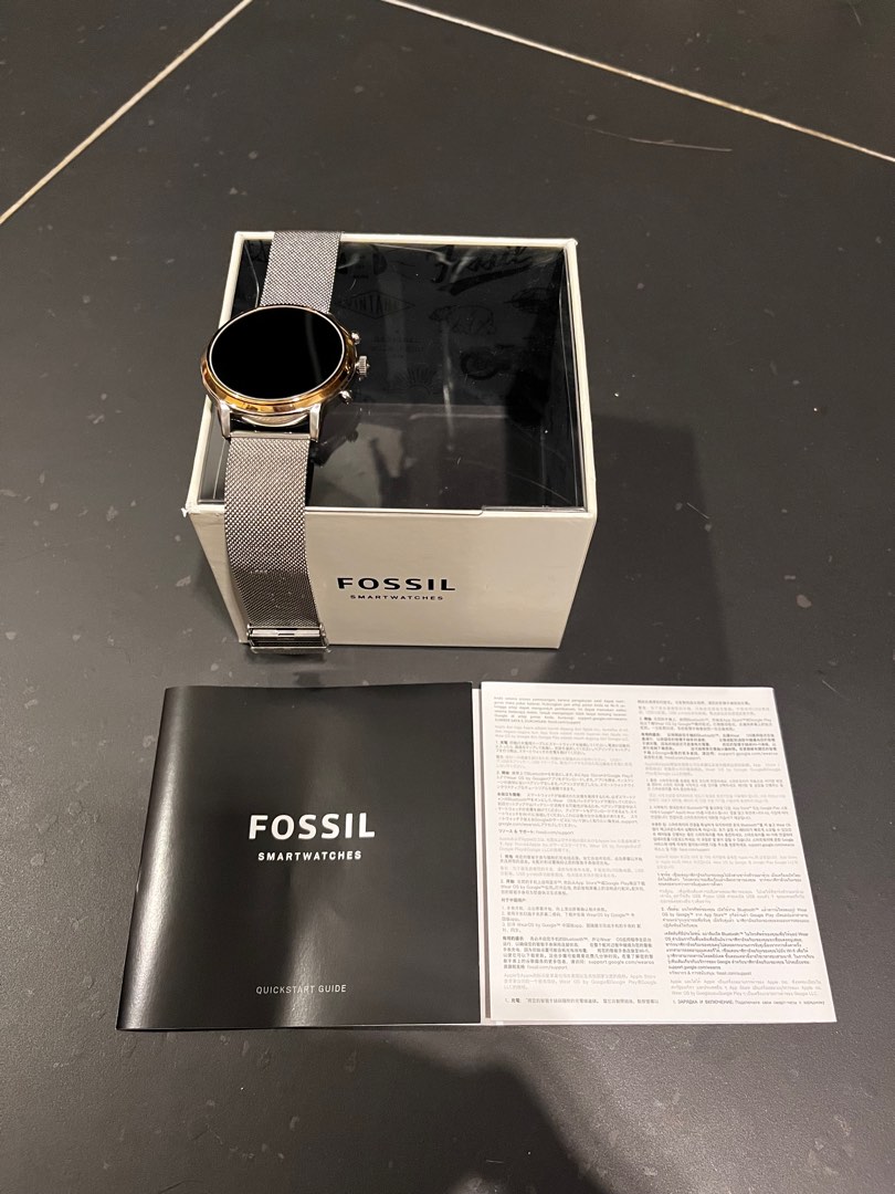 Fossil DW10F1 Gen 5 Smartwatch Stainless Steel, 手提電話, 智能穿戴裝置及智能手錶