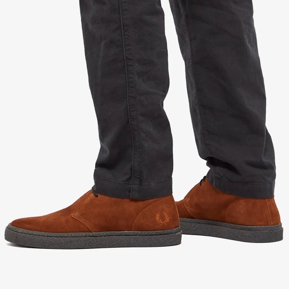 Brand New Fred Perry Hawley Suede Chukka Boots Brown US 10 UK 9