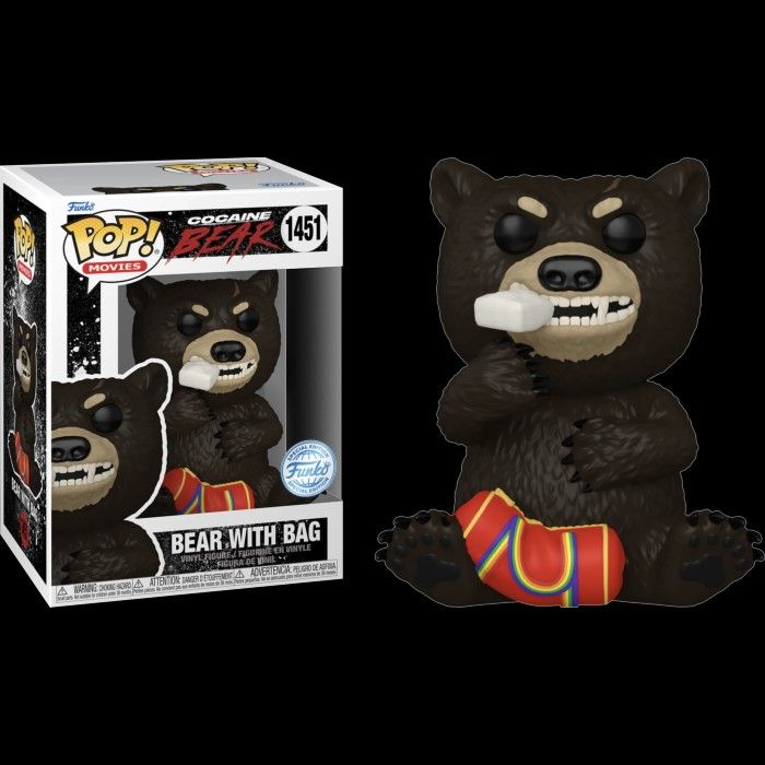 Funko Pop! Filme O Urso do Pó Branco Cocaine Bear 1451 Exclusivo