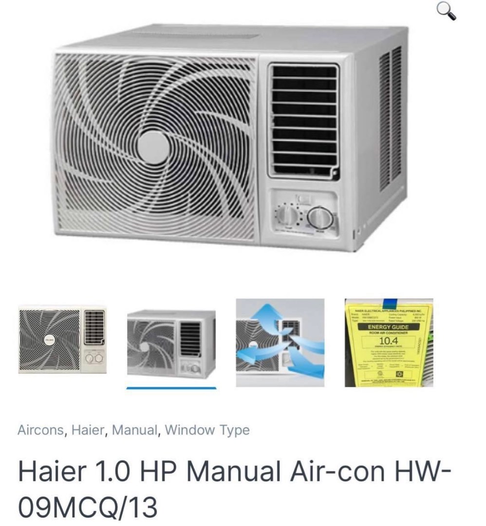Haier 1hp Manual Aircon on Carousell