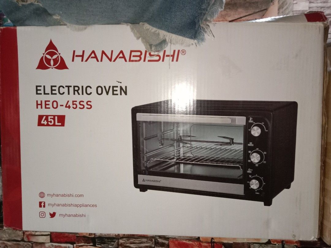 HANABISHI ELECTRIC OVEN 45L, TV & Home Appliances, Kitchen Appliances