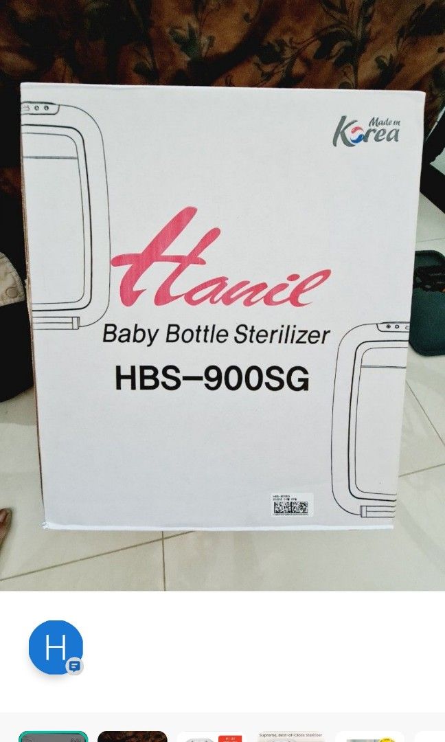 Hanil UV and drying baby bottle steriliser, Babies Kids, Nursing