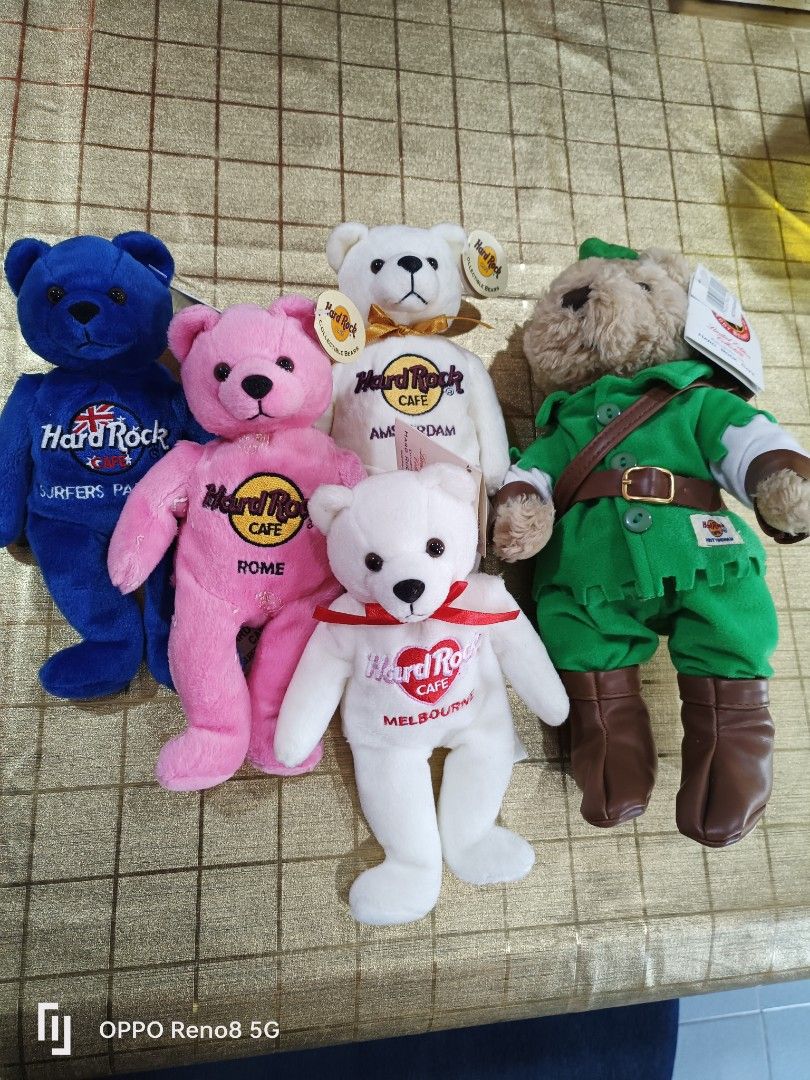 Hard rock cafe 2025 teddy bear collection