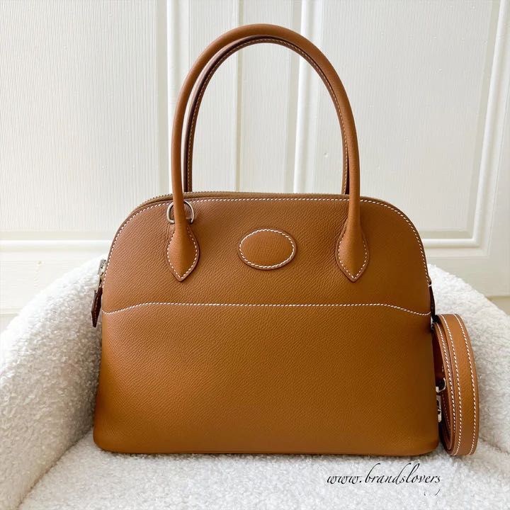 Hermes Bolide 27 Trench Epsom in PHW, Luxury, Bags & Wallets on Carousell