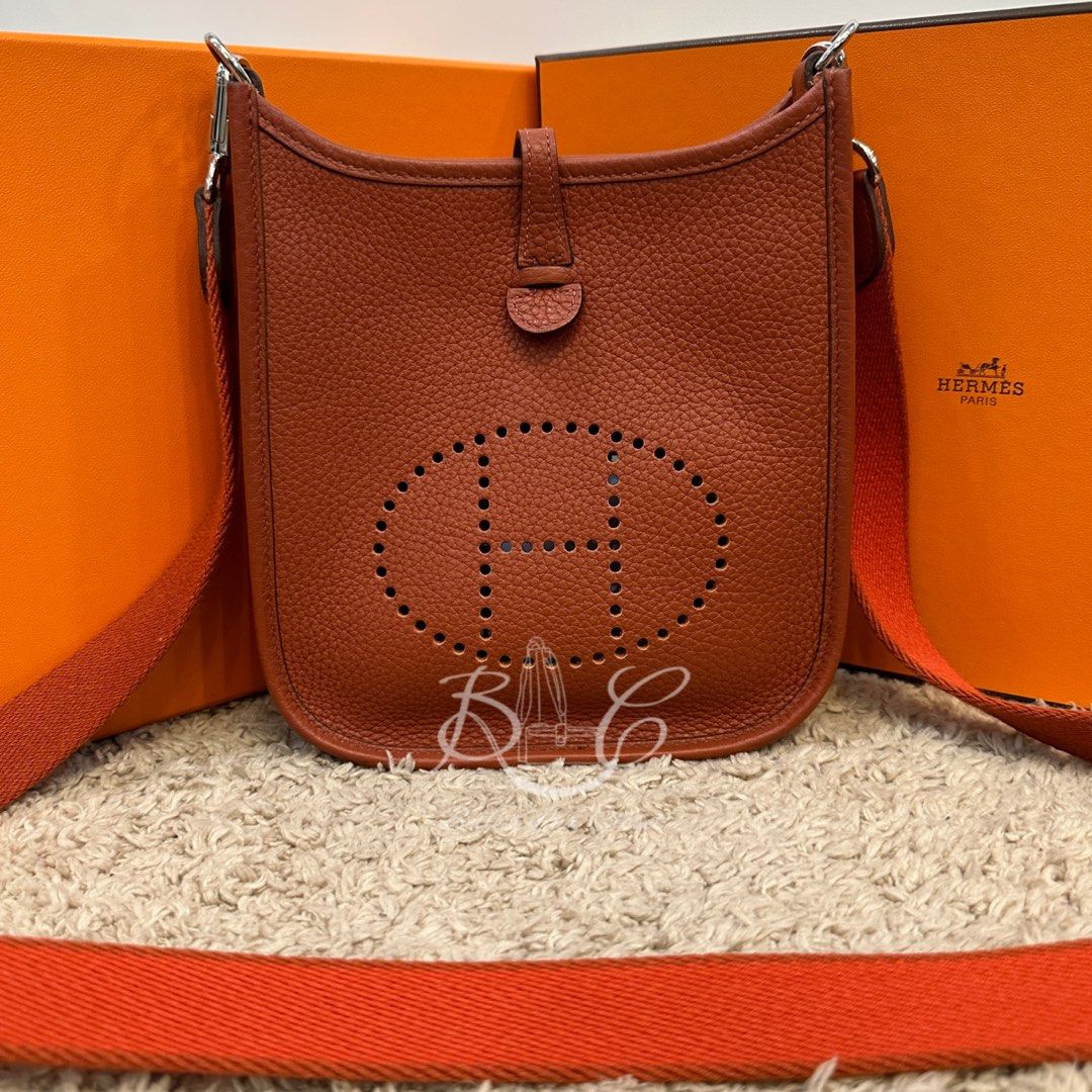 Hermes Orange Togo Leather Evelyne I GM Bag Hermes | The Luxury Closet