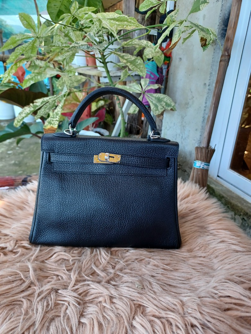 Hermes Kelly 32 Epsom Sellier Blue Nuit - Stamp Circle T - THE