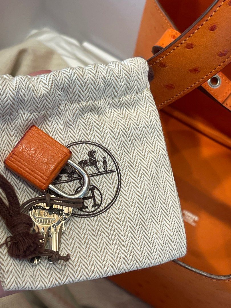 Hermes picotin ostrich, Luxury, Bags & Wallets on Carousell