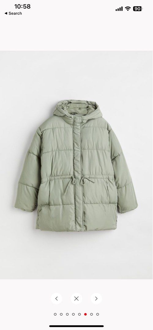 H&m drawstring puffer jacket Clearance
