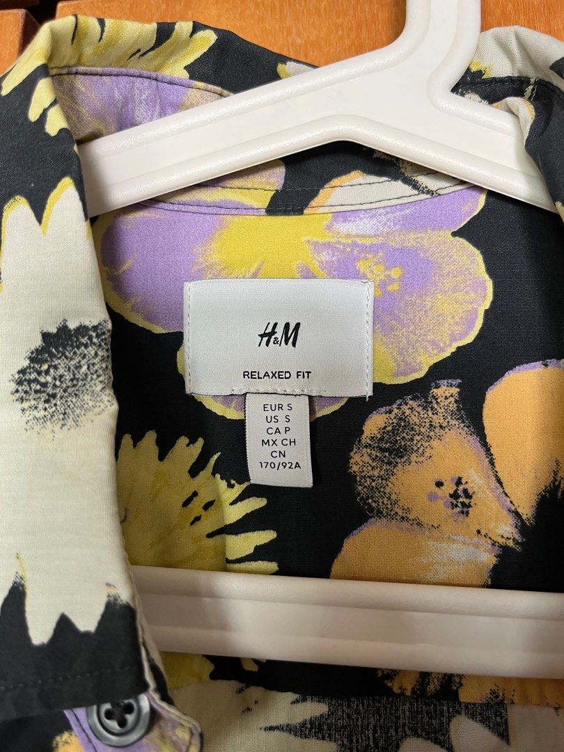 H and m floral shirt online
