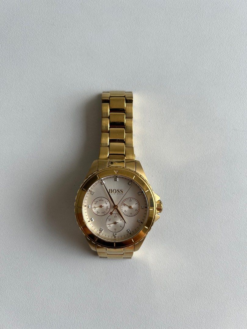 Hugo Boss Watch Gold Women s Fashion Watches Accessories