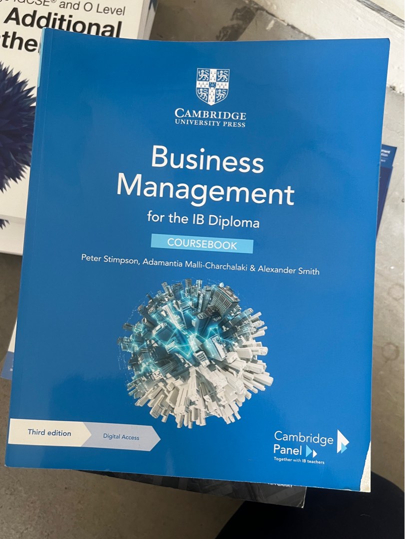 IB Cambridge Business Management textbook 3rd edition(latest), Hobbies