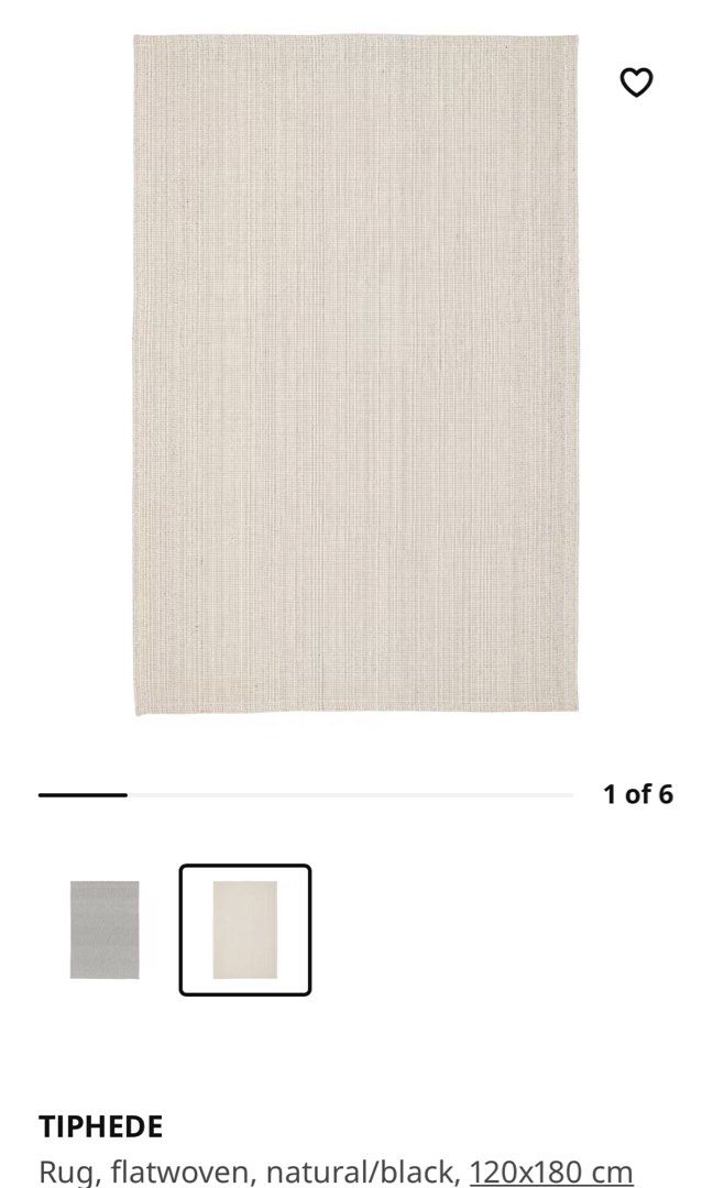 IKEA Beige Rug, Furniture & Home Living, Home Decor, Carpets, Mats