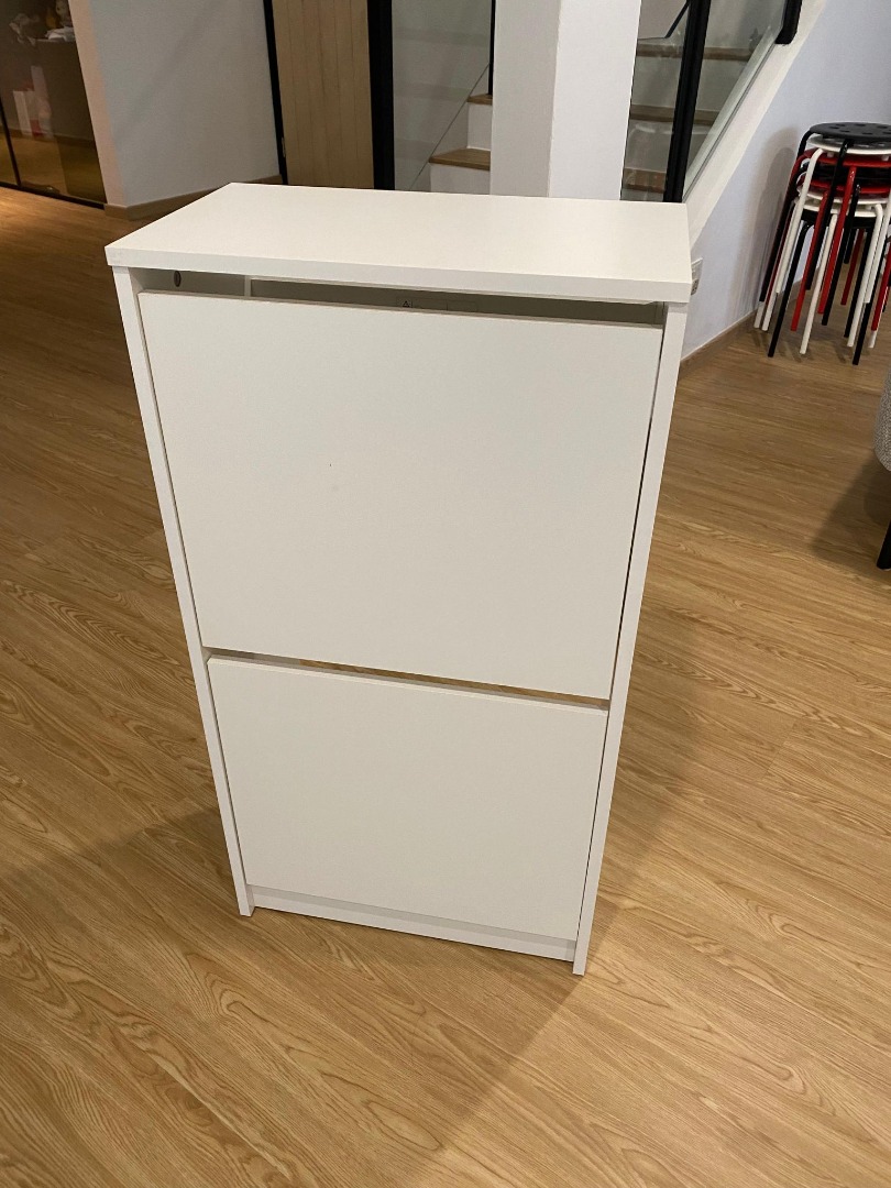 Ikea BISSA Shoe Rack with 2 compartments, Furniture & Home
