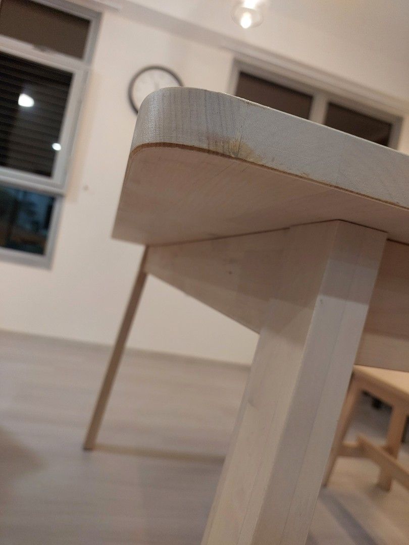 Ikea dining table and bench, Furniture & Home Living, Furniture, Tables