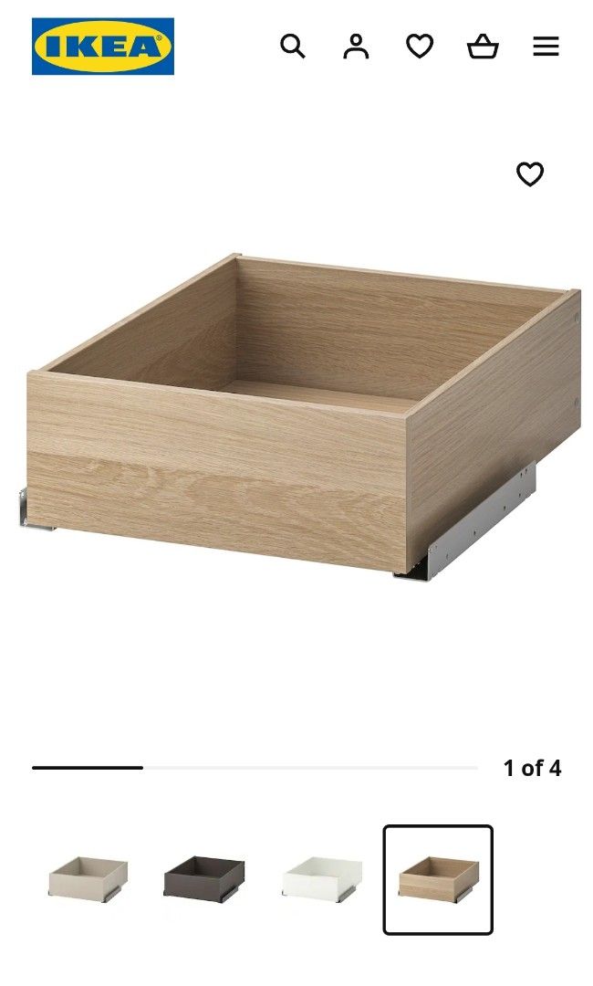 IKEA Komplement drawer for Pax, Furniture & Home Living, Furniture