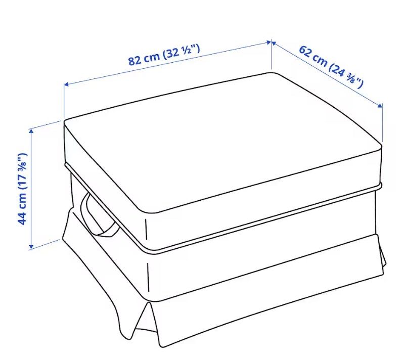 Ikea Ottoman bench with storage, Furniture & Home Living, Furniture