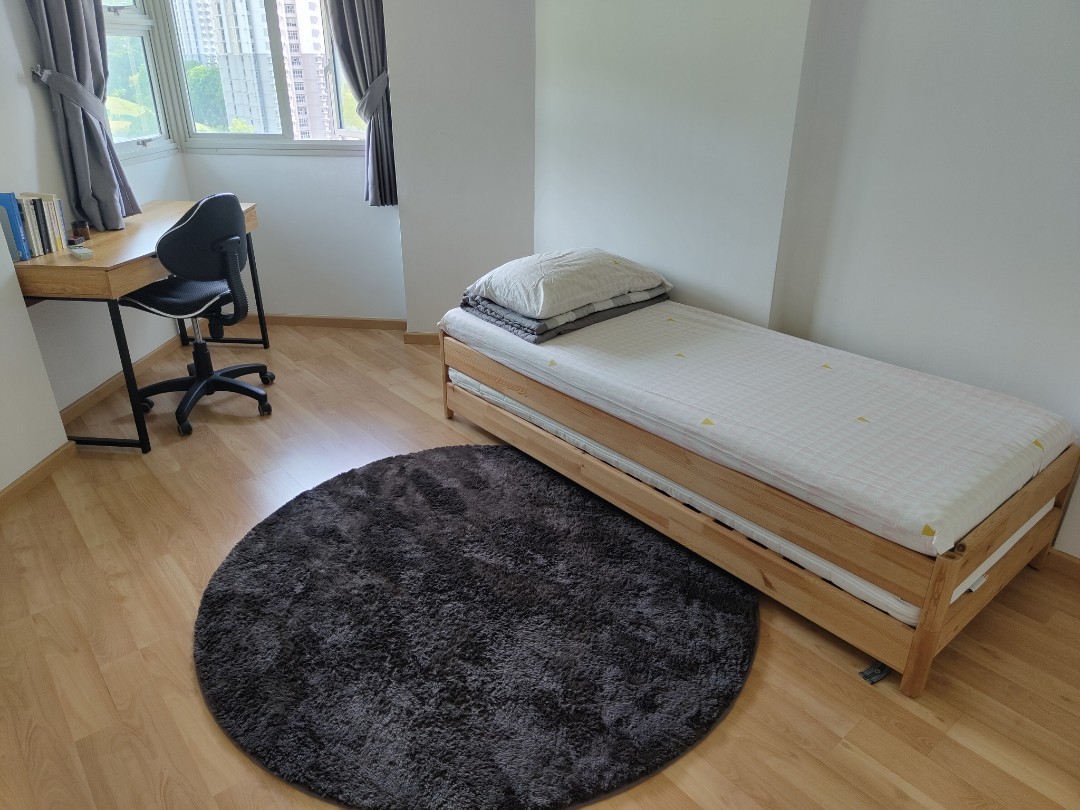 utåker stackable bed with 2 mattresses pine minnesund