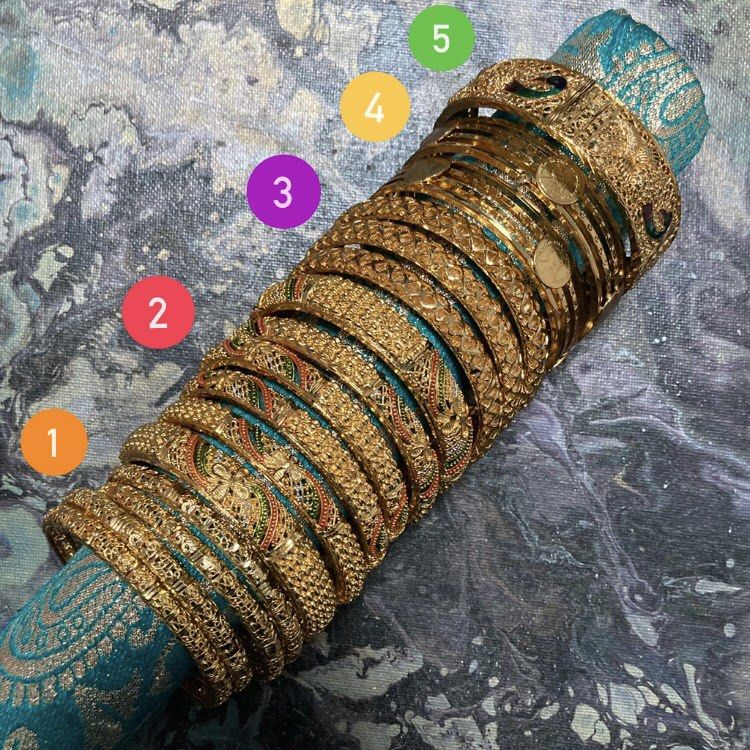Indian Imitation Gold Bangles Women s Fashion Jewelry