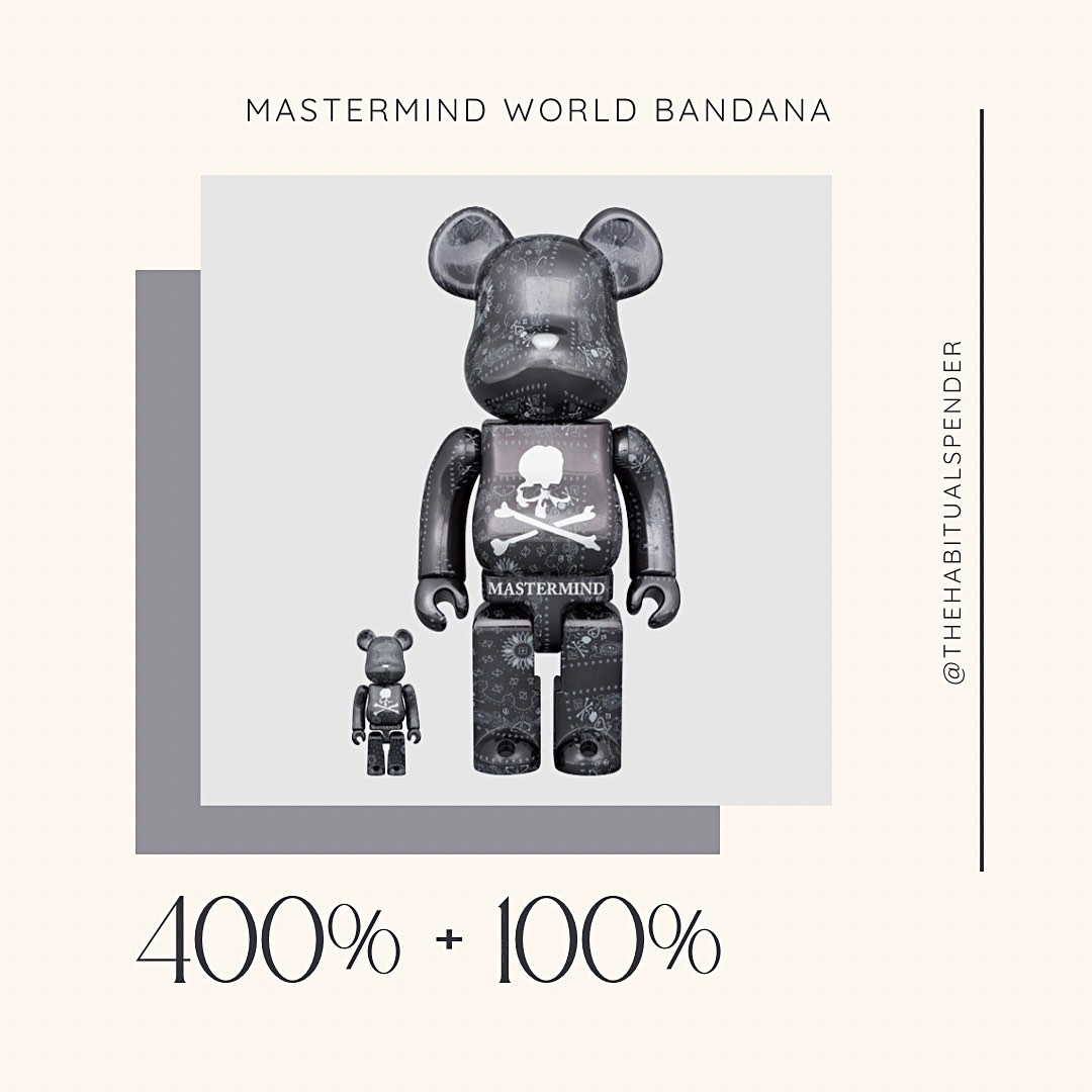 BE@RBRICK MASTERMIND WORLD BANDANA 1400％