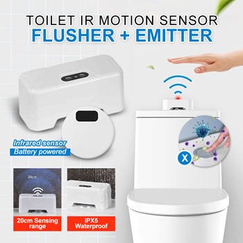 Touchless Toilet IR Sensing Toilet Flush 1800mAh Sensor Flush