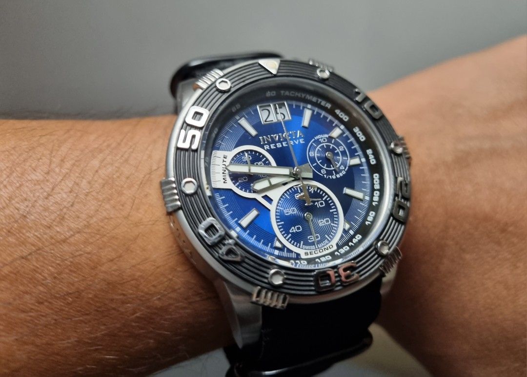 Invicta Reserve Ocean Speedway Chronograph Tachymeter 17374 Swiss Made