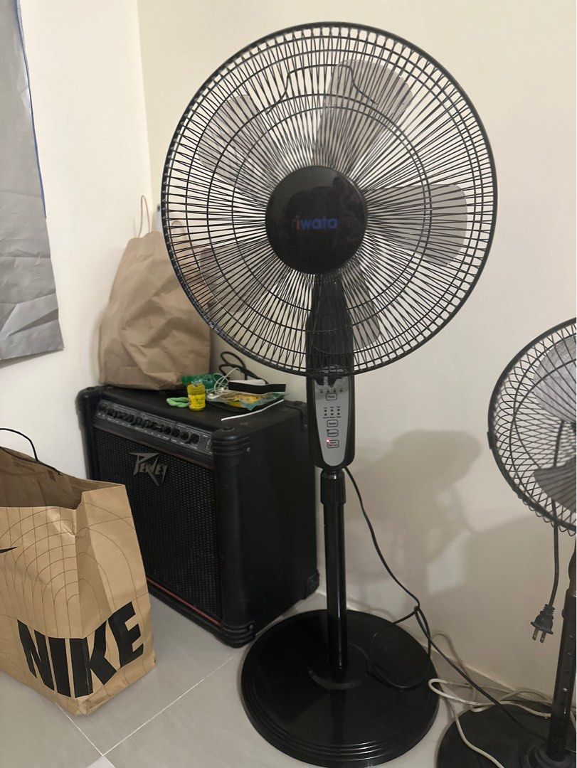 Iwata stand fan with remote on Carousell