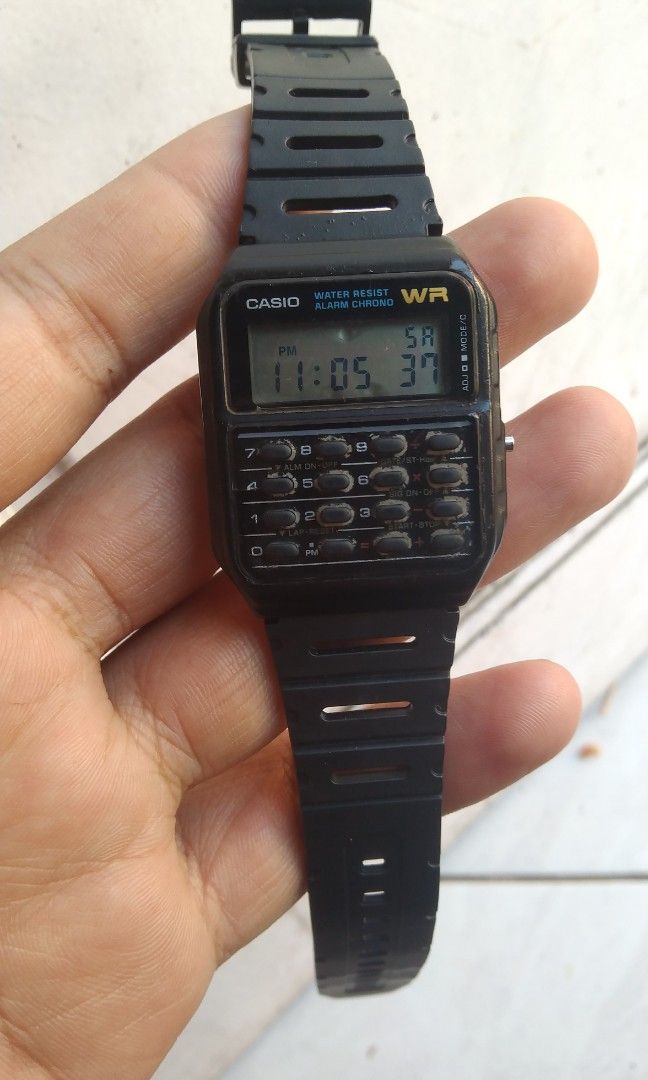 Jam tangan Casio calculator original on Carousell