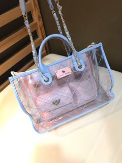 Transparent jelly bear/ bunny shoulder Bag / daily bag / Clear