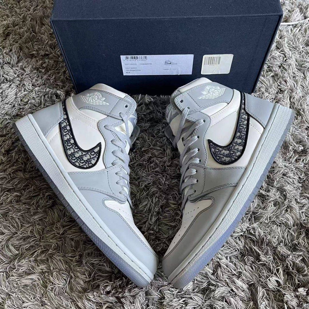 Jordan 1 high Dior Men s Fashion Footwear Sneakers on Carousell