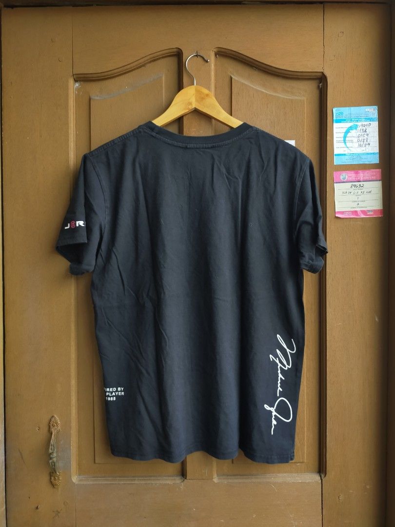 Jordan x Clot signature shirt black, Men's Fashion, Tops & Sets