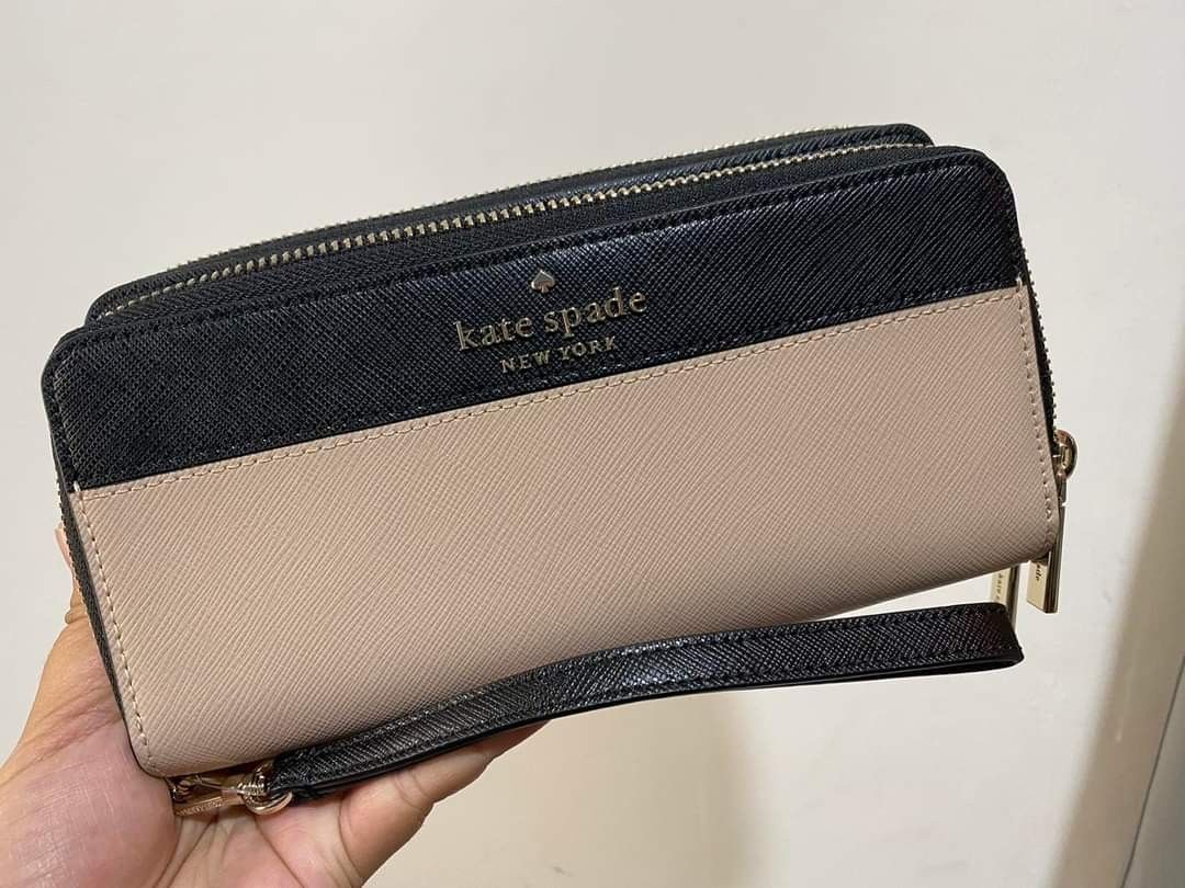 Kate spade double zip wallet online