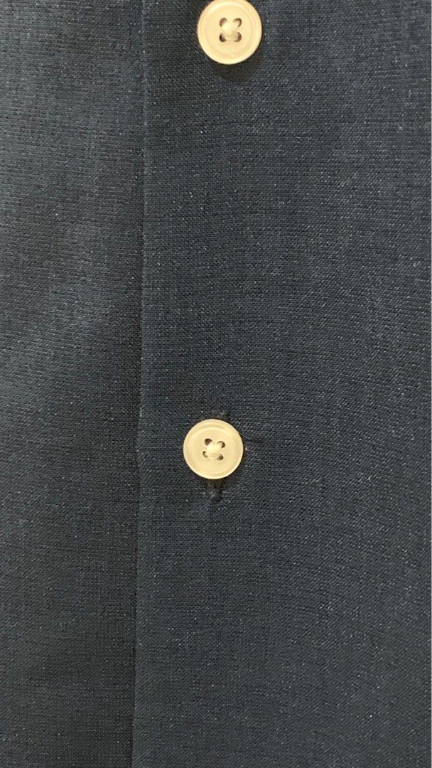 kemeja pria lengan panjang navy blue SG uniqlo zara Campcollar long