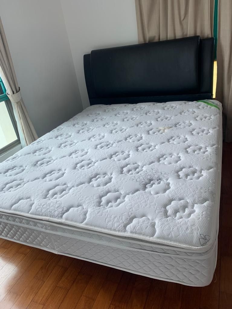 King coil queen size bed and mattress, Furniture & Home Living