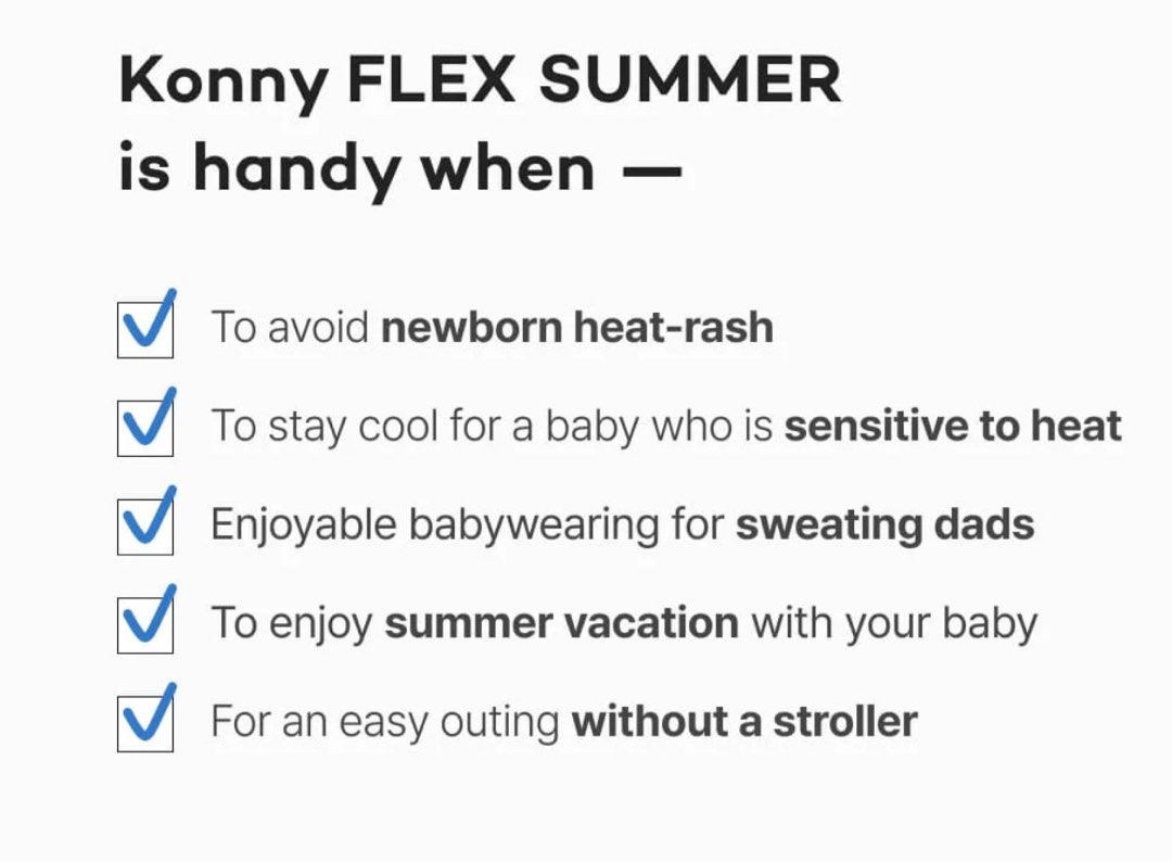 Konny flex summer in airmesh (charcoal), Babies & Kids, Going Out, Carriers & Slings on Carousell
