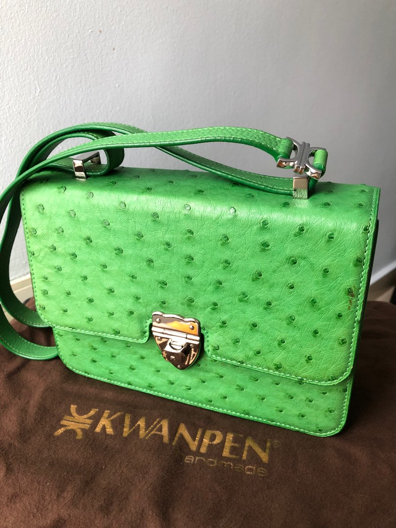 Kwanpen ostrich bag, 名牌, 手袋及銀包- Carousell