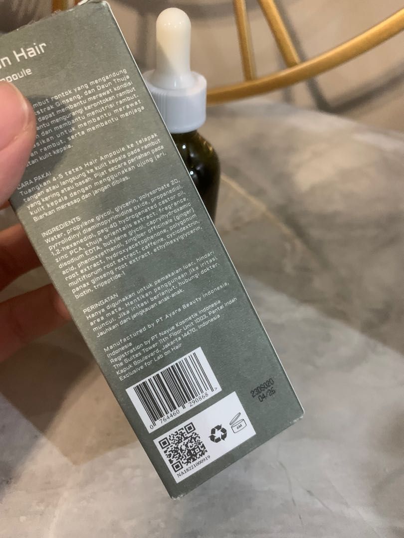 Lab on hair anti hair fall ampoule serum on Carousell