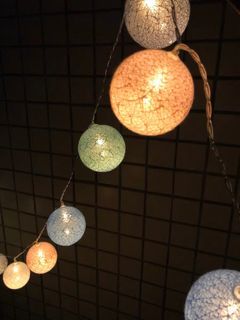 現貨💕LED棉線球燈串2米10燈