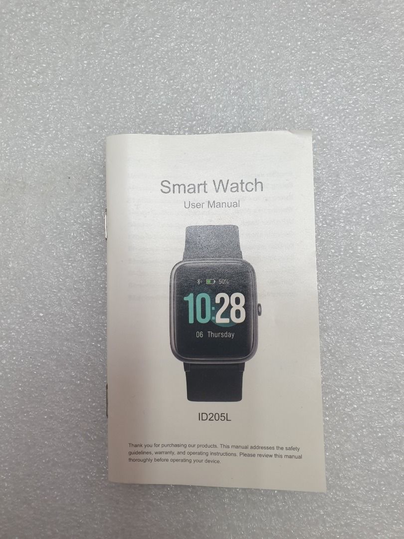 Letsfit Smart Watch Health Tracker ID205L Black
