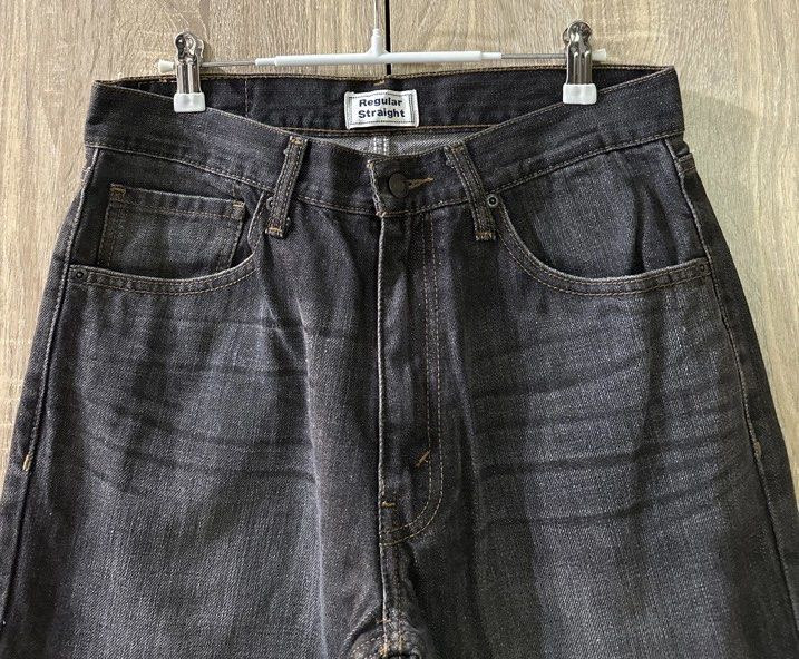 Levi’s regular straight 鐵黑直筒牛仔褲 經典款單寧長褲 w32 levis #23畢業出清