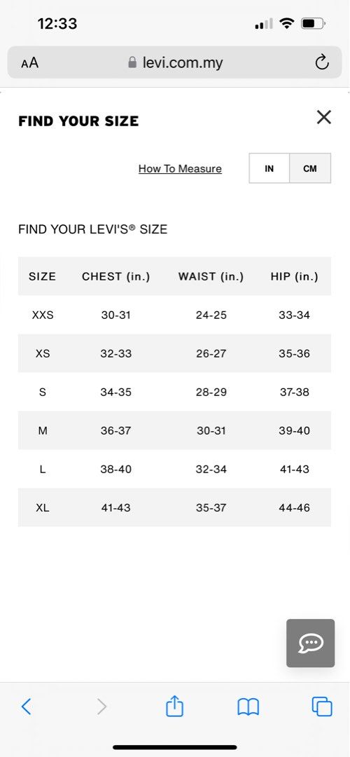 Levi's size 34 shop women's