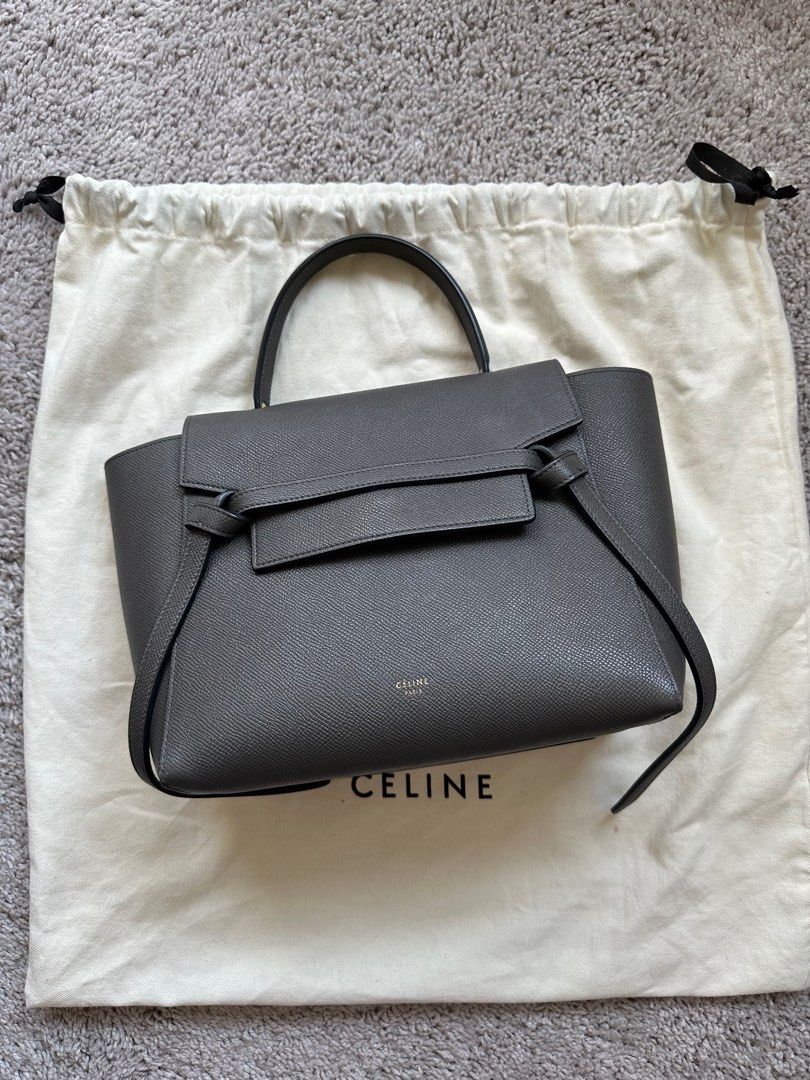 Celine mini cheap belt bag grey