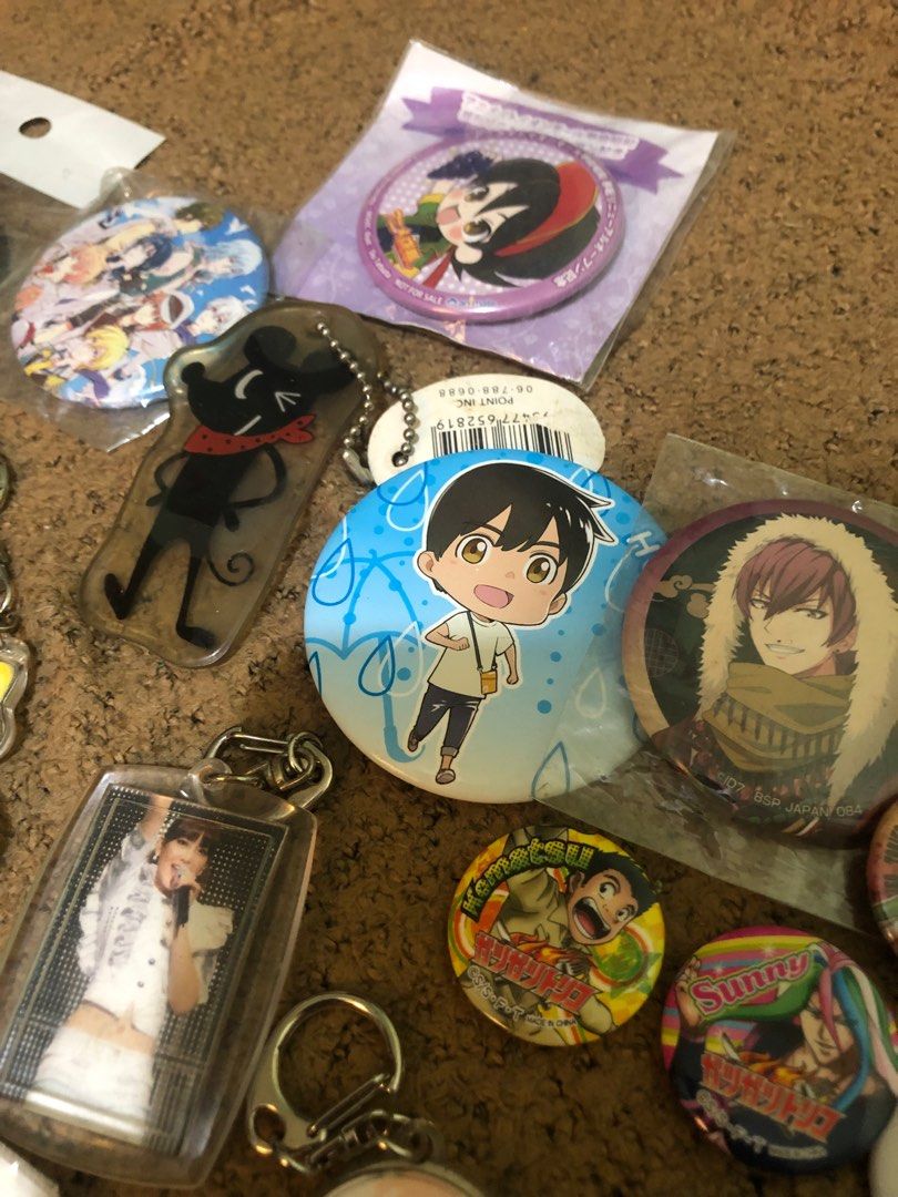 Lot Set Of Assorted Anime Pin Badges And Charms On Carousell