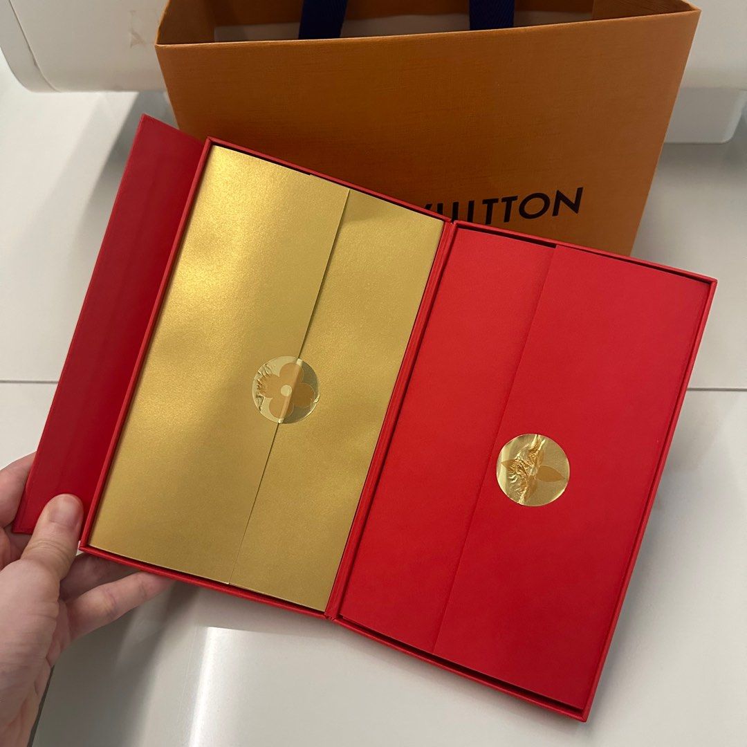 LV Louis Vuitton Red Pocket 利是封紅包, 名牌, 飾物及配件- Carousell