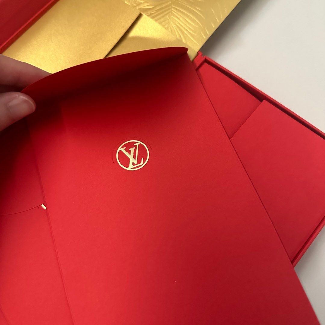 LV Louis Vuitton Red Pocket 利是封紅包, 名牌, 飾物及配件- Carousell