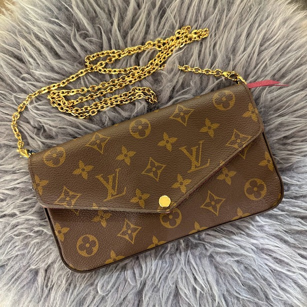 LV Felicie Pochette Fuschia M61276, Luxury, Bags & Wallets on Carousell