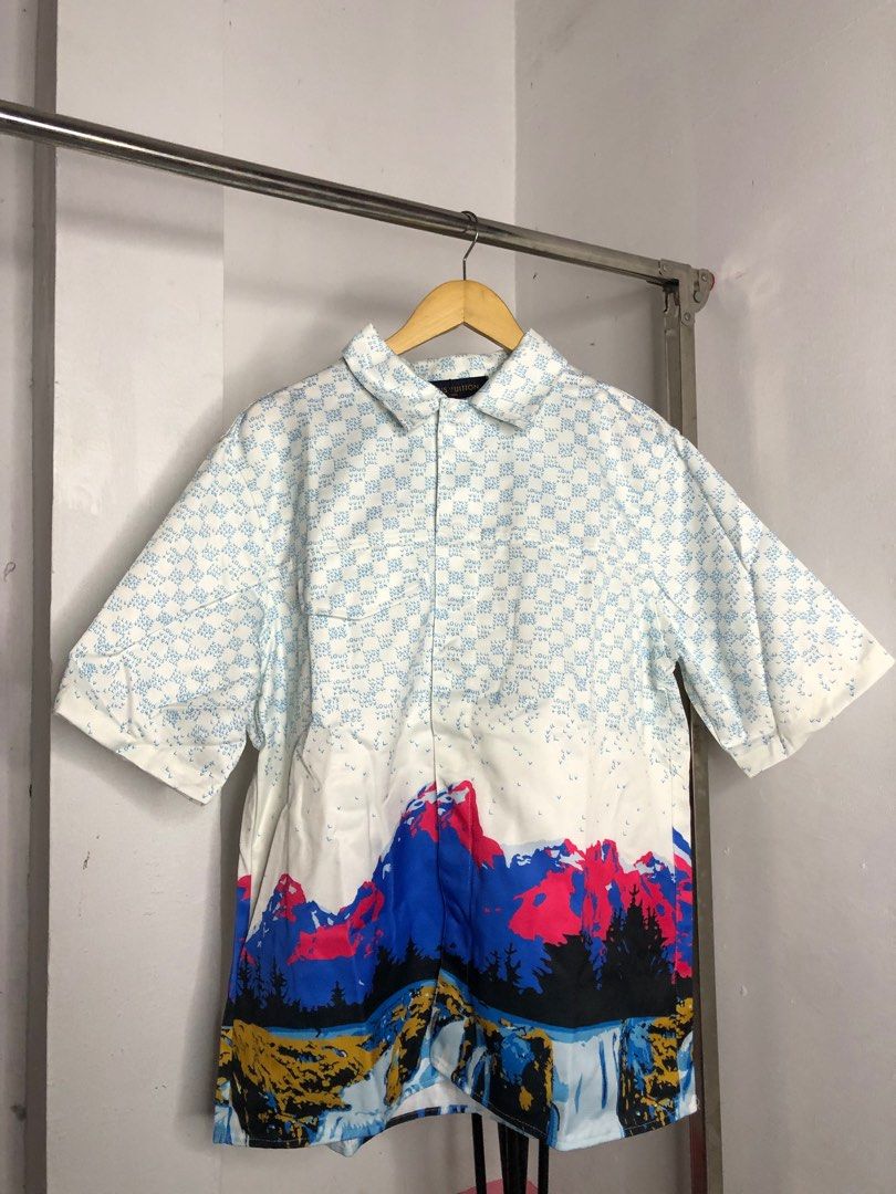 Louis Vuitton Landscape Hawaiian Shirt, Multi, So