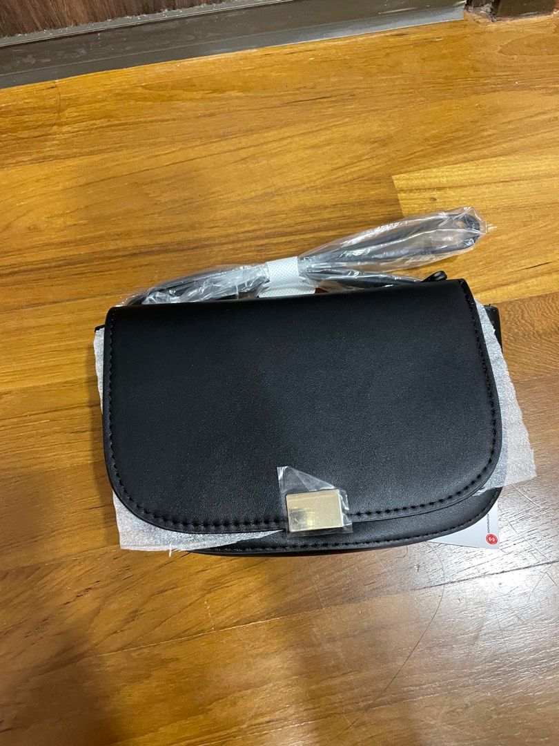 Mango Zipped Lap Belt Bag Black Women s Fashion Bags