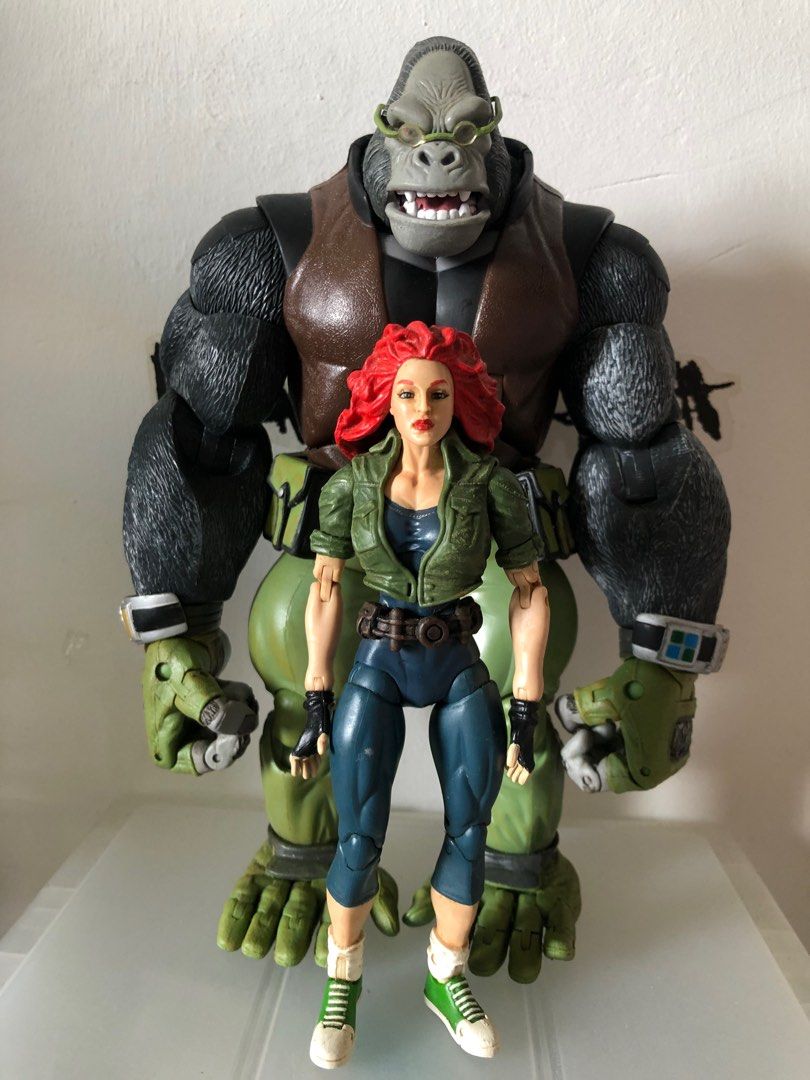 Marvel legends monkeyman BAF and Ann o brien monkey man Ann brien