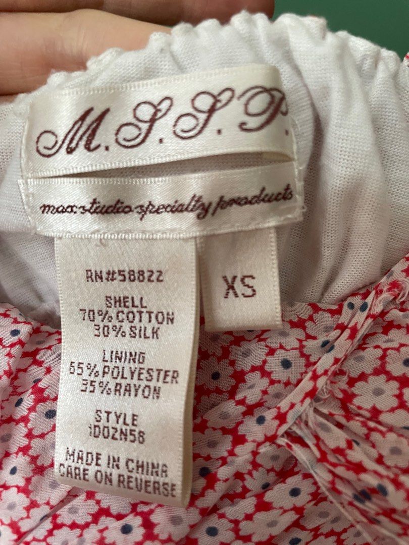 Max Studio Cotton Silk Summer Dress