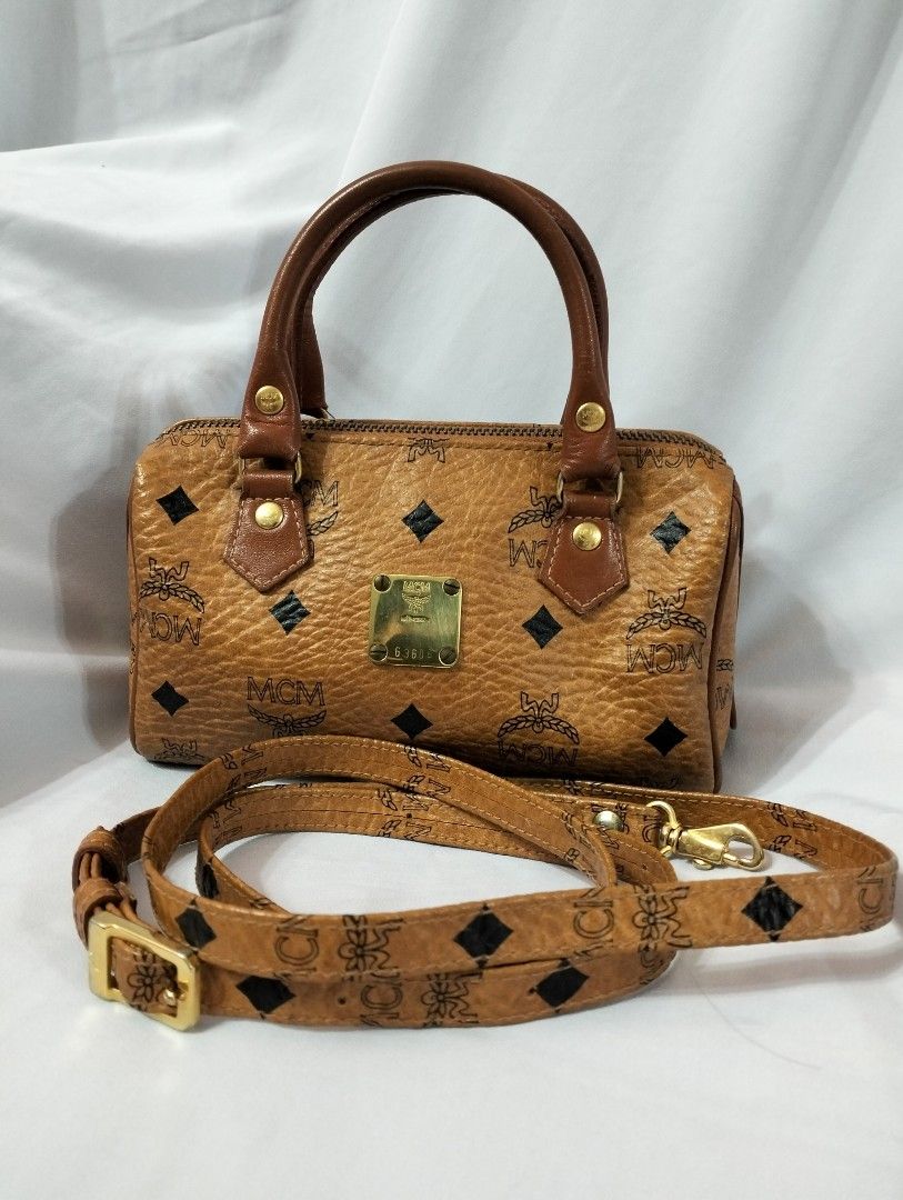 Mcm Mini Speedy Boston Shoulder Bag Ladies, Luxury, Bags & Wallets On  Carousell
